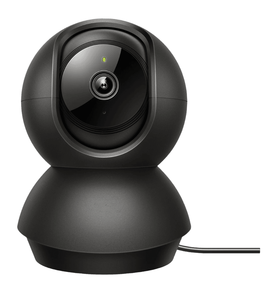 Indoor pan-and-tilt security camera